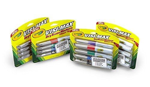 Crayola; Visi-Max; Dry-Erase Markers; Art Tools; 24 ct.; Broad Line; Chisel Tip;