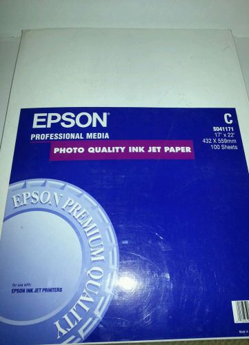 Epson S041171 Professional Media Paper  17 x 22, 100 Sheets sealed