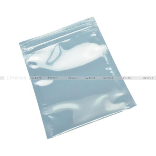 10Pcs Plastic Shielding Anti Static Bags 8cmx12cm Holders Packagings Zip Lock D