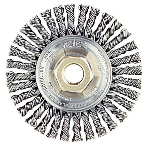 Weiler stainless wire wheel 4&#034; roughneck stringer bead 13138 box of 5 for sale