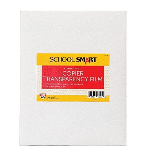 School Smart Copier Transparency Film with Removable Sensing Strip - 8 1/2 x 11