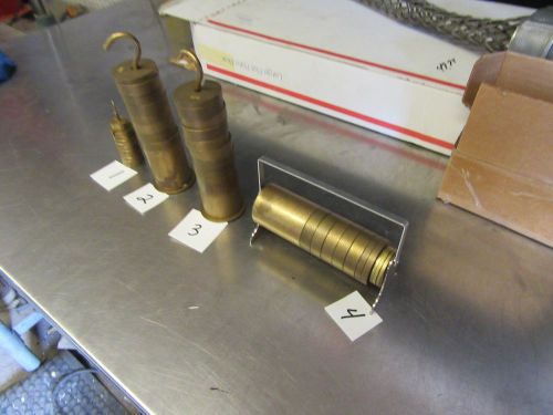 U120 slotted weight set brass new for sale