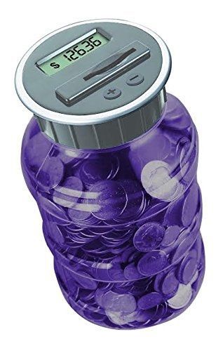 Digital energy digital coin bank savings jar - automatic coin counter totals all for sale