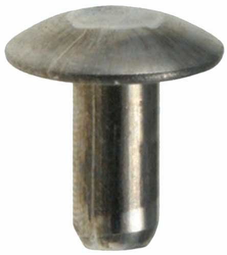 100 3/16 brazier head solid aluminum rivets 3/8 length clipsandfasteners inc for sale