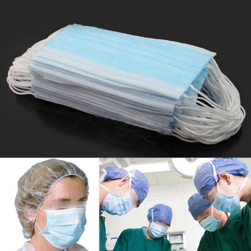 50 Pcs Disposable Dental Medical Surgical Dust Ear Loop Face Mouth Mask Hot - DD