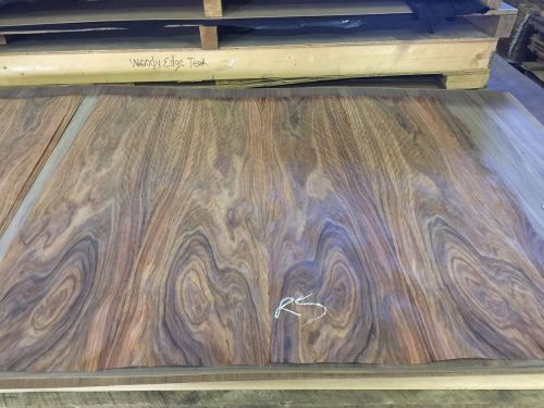 Wood Veneer Figured Rosewood 46x45 1 Piece 10Mil Paper Backed &#034;EXOTIC&#034; R5 FEN