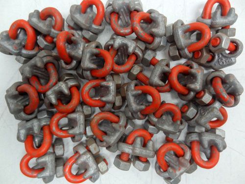 Lot of 29 cm 5/16&#034; drop forged heavy duty wire rope clips usa for sale