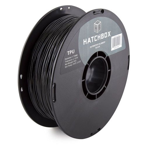 Hatchbox 3d tpu-1kg1.75-blk tpu 3d printer filament, dimensional accuracy +/- 0 for sale