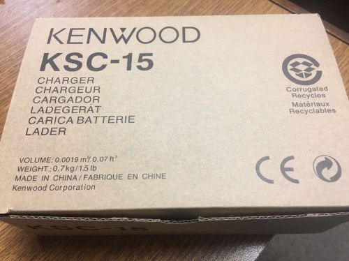 Kenwood KSC-15 Charger NiCd Batteries KNB-14, KNB-15A NEW IN BOX -FREE SHIP!!