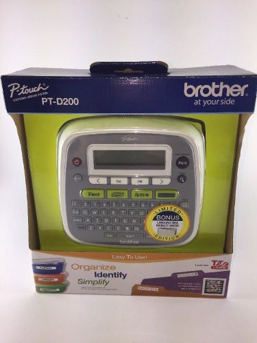 Brother P-touch Home &amp; Office Labeler (PT-D200) Label Maker Brand New In Box