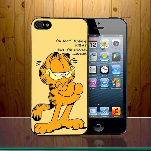 New Funny Quotes CArtoon Garfield Movie Cat Series For Samsung iPhone Cover Case