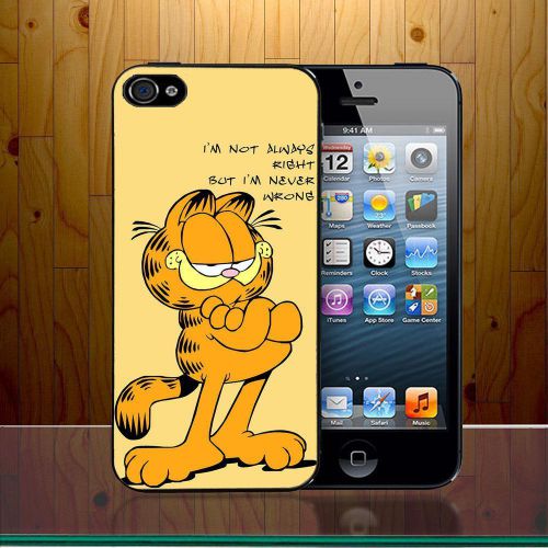 New Funny Quotes CArtoon Garfield Movie Cat Series For Samsung iPhone Cover Case