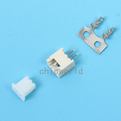 100x 1.25/1.27mm 2pin connector plug socket reed heat resisting male famale kits for sale