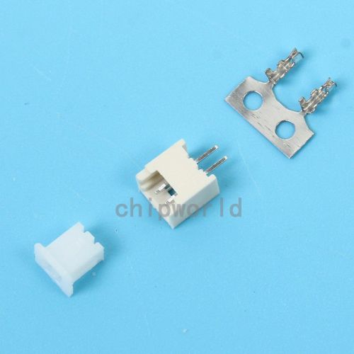 100x 1.25/1.27MM 2Pin Connector Plug socket Reed Heat Resisting Male Famale kits