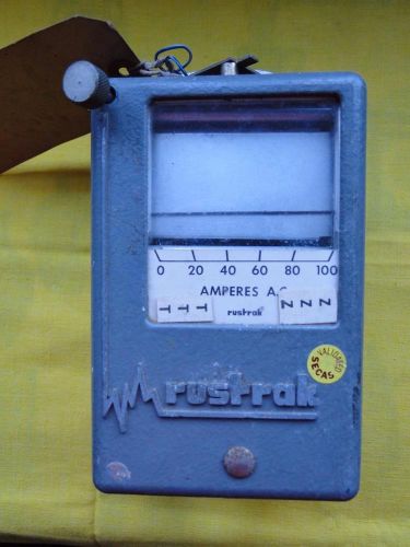 Vintage Rustrak Instrument Amperes Recorder Meter Model 107 Repair or Parts