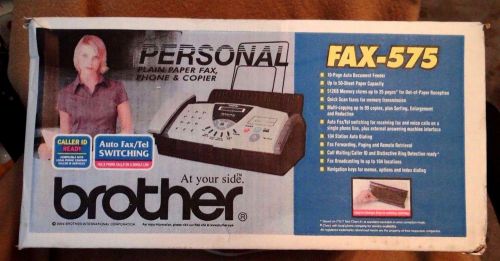 *NEW SEALED* BROTHER FAX-575 PLAIN PAPER FAX PHONE COPIER COST VARY BY LOCATIONS