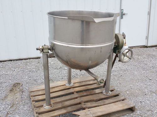 11666 - 60 Gallon Groen Kettle - Stainless Steel - Jacketed Tilt Style