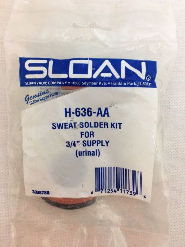 Sloan H636AA Sweat Solder Kit LOT 5PC 3/4&#034; X 2&#034; Casing Closet or Urinal