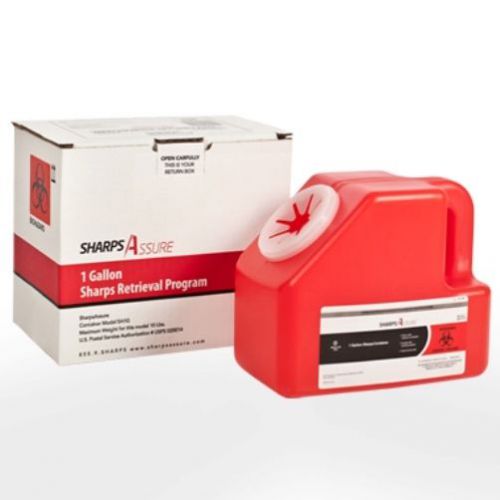 1 gallon sharps mail-back disposal system for sale
