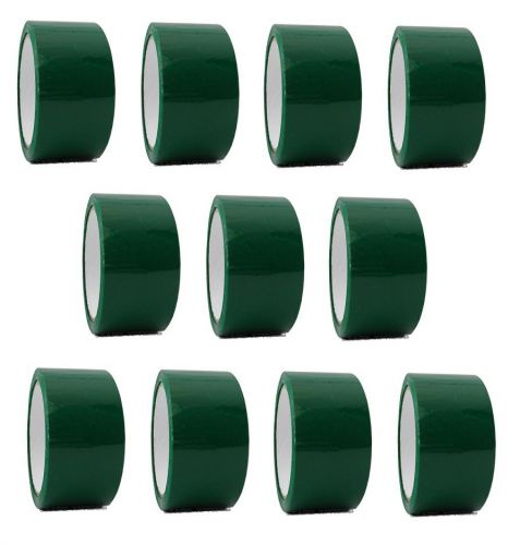 2&#034; x 55 yd green 10 rolls packaging packing tape carton sealing - free shipping for sale