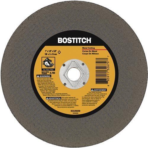 (4 Pack) Bostitch 7&#034; x 1/8&#034; x 5/8&#034; Circular Saw Metal Cutting Wheels BSA3502M