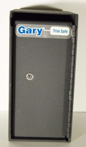 Gary Fire King Theft-Resistant Compact Trim Safe Black MS1206 *MISSING KEY*