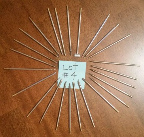 Metcal big lot of replacement cartridge tips qty 25 pcs -- lot #4 smartheat oki for sale