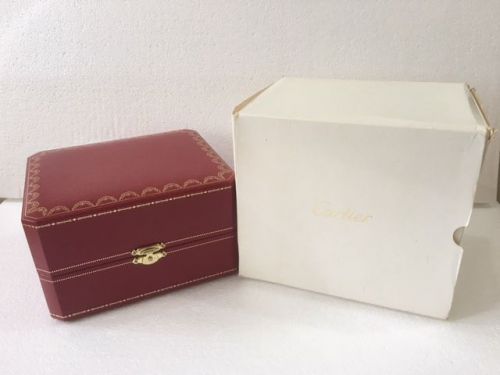 Cartier Vintage Jwelery watch box&#034; Damage &#034; condition with white outer cover.