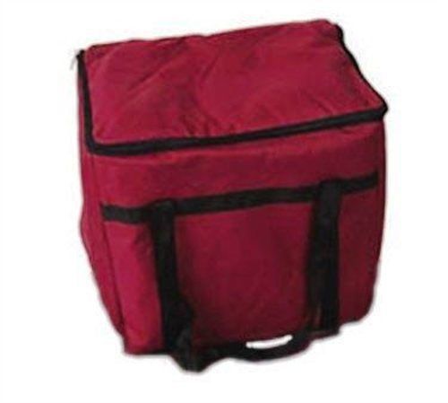 Winco bgdv-22 pizza delivery bag, 22-inch by 22-inch by 13-inch red bag - new for sale