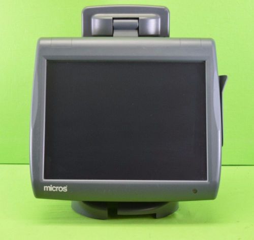 Micros workstation 5a terminal touch pos system with stand &amp; rear display mi5 for sale