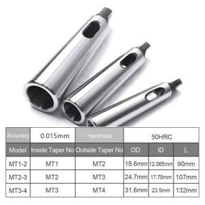 MT1-2 Adapter Morse Taper Metalworking Milling Reducing Set 2-3 3-4 3pcs