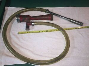 ANTIQUE FIRE FIGHTING EQUIPMENT ELKHART BRASS FOAM EDUCTOR 241 250 GPM w / hose