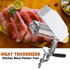 Manual Meat Tenderizer Machine Steak Flatten Tool Heavy Duty Clamp Roller