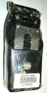 Motorola NTN8385B Swivel Leather Case with 2.5&#034; Belt Loop For XTS 3000 3500 5000