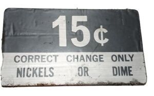 Vintage Vending Machine 15 Cent Coin Slot Decal Sticker