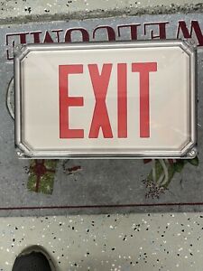 Exit Light, Indoor/outdoor, Dual Voltage, 6” Letters, NYC Approved,Dual Lite
