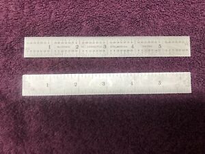 2 Starrett C604RE-6 | 6”  1/8”, 1/16”, 1/32”, 1/64” Graduation