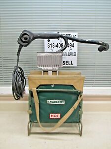 McElroy 848709 / 28 Pipe Fusion Fusing Heater / Heating Iron 120V w/ Stand &amp; Bag