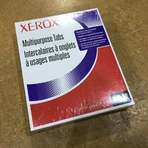 Xerox Clear Multipurpose Ring Tuff Plastic Tabs 9x11 *New Sealed 250 count
