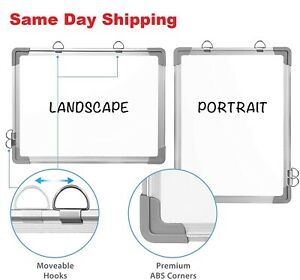 Small Dry Erase White Board, 8&#034; x 10&#034; Magnetic Hang Double-Sided FAST SHIPPING !