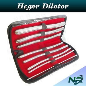 NRsurgical  New HEGAR DILATOR Set Uterine Urethral Diagnostic Surgical Sounds 8P