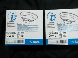 2 System Sensor 2W-B Smoke Detectors