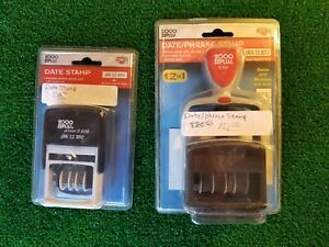 2000 PLUS Date Phrase Stamp and Date Stamp New in Package Lot of 2
