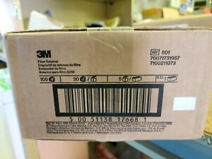 3M 501 Filter Retainers Case Pack of 100 units. NEW in hand