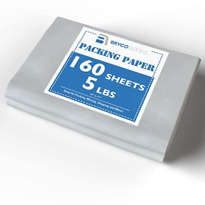 Packing Paper Sheets For Moving - 5Lb - 160 Sheets Of Newsprint Paper - Must Hav