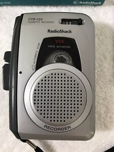 Radio Shack Voice Activate Cassette Recorder CTR-124 Portable VOX - Tested