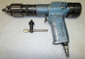 VARIABLE SPEED PNEUMATIC DRILL, CLECO MODEL 135DPV-14B, 400&gt;1200RPM, ”CHUCK+KEY