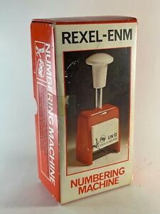 Rexel - ENM Automatic Numbering Machine 4.5mm/Roman 6 Wheels 8 Movements UN12