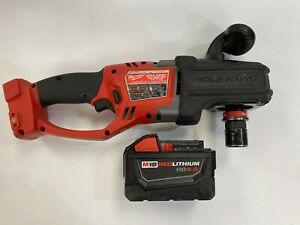 Milwaukee M18 FUEL Brushless Hole Hawg Right Angle Drill 2708-20 + Battery 9.0Ah