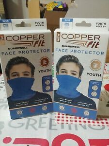 2 New Copper Fit Face Protectors Youth Boys